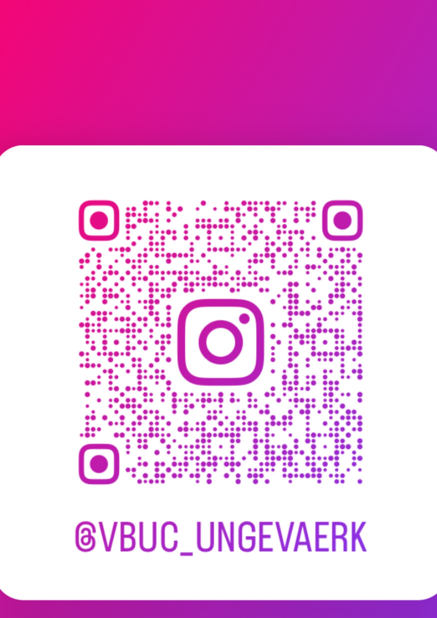 Ungeværk VBUC Instagram QR