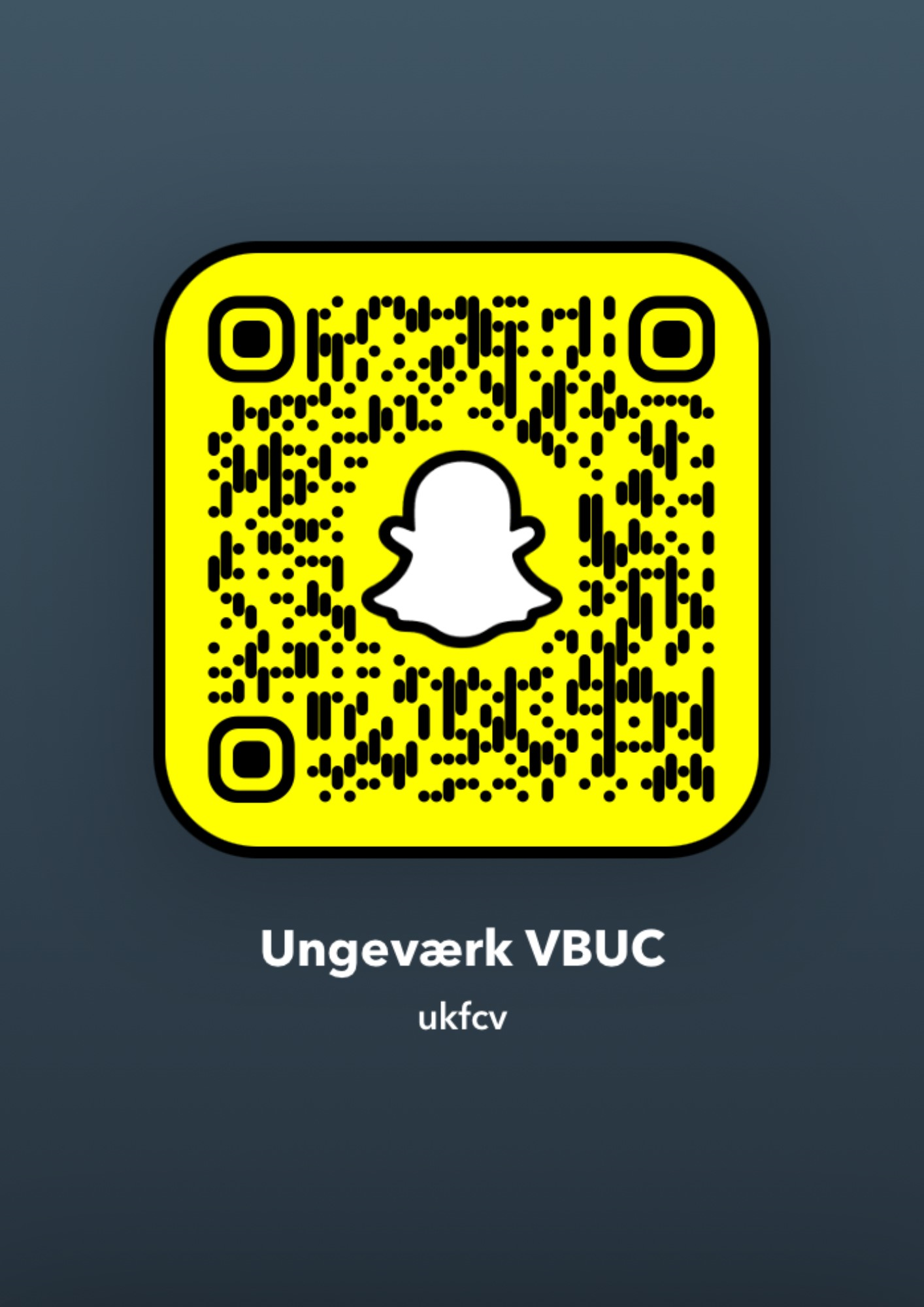 Ungeværk VBUC Snapchat QR